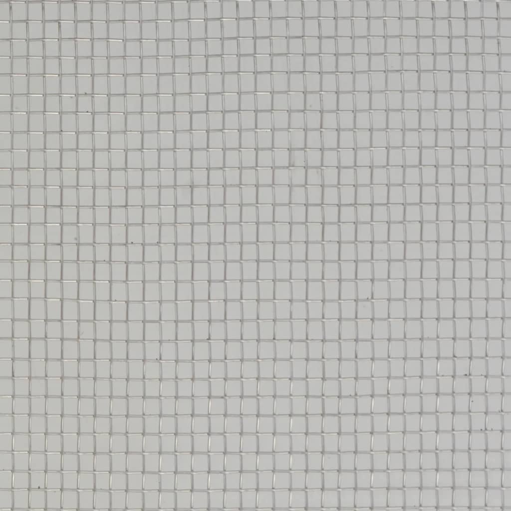 Verkkosuoja ruostumaton teräs 100x1000 cm hopea