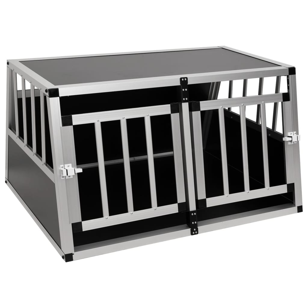 Dog cage with two doors 89x69x50 cm