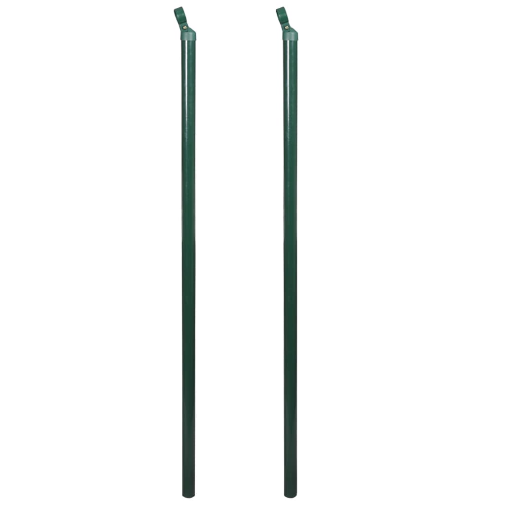 Verkkoaita tolpilla piikeillä teräs 0,8x15 m