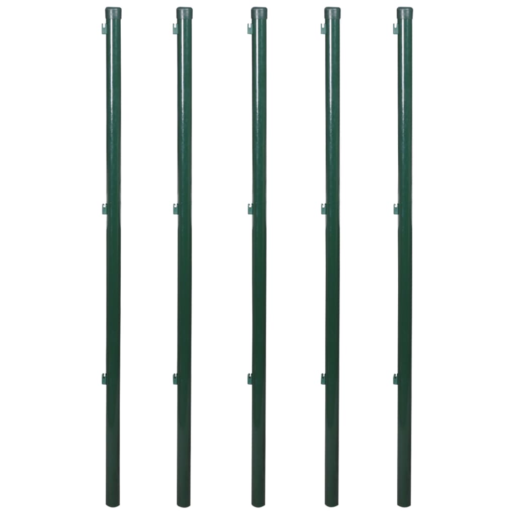 Verkkoaita tolpilla piikeillä teräs 1,25x15 m