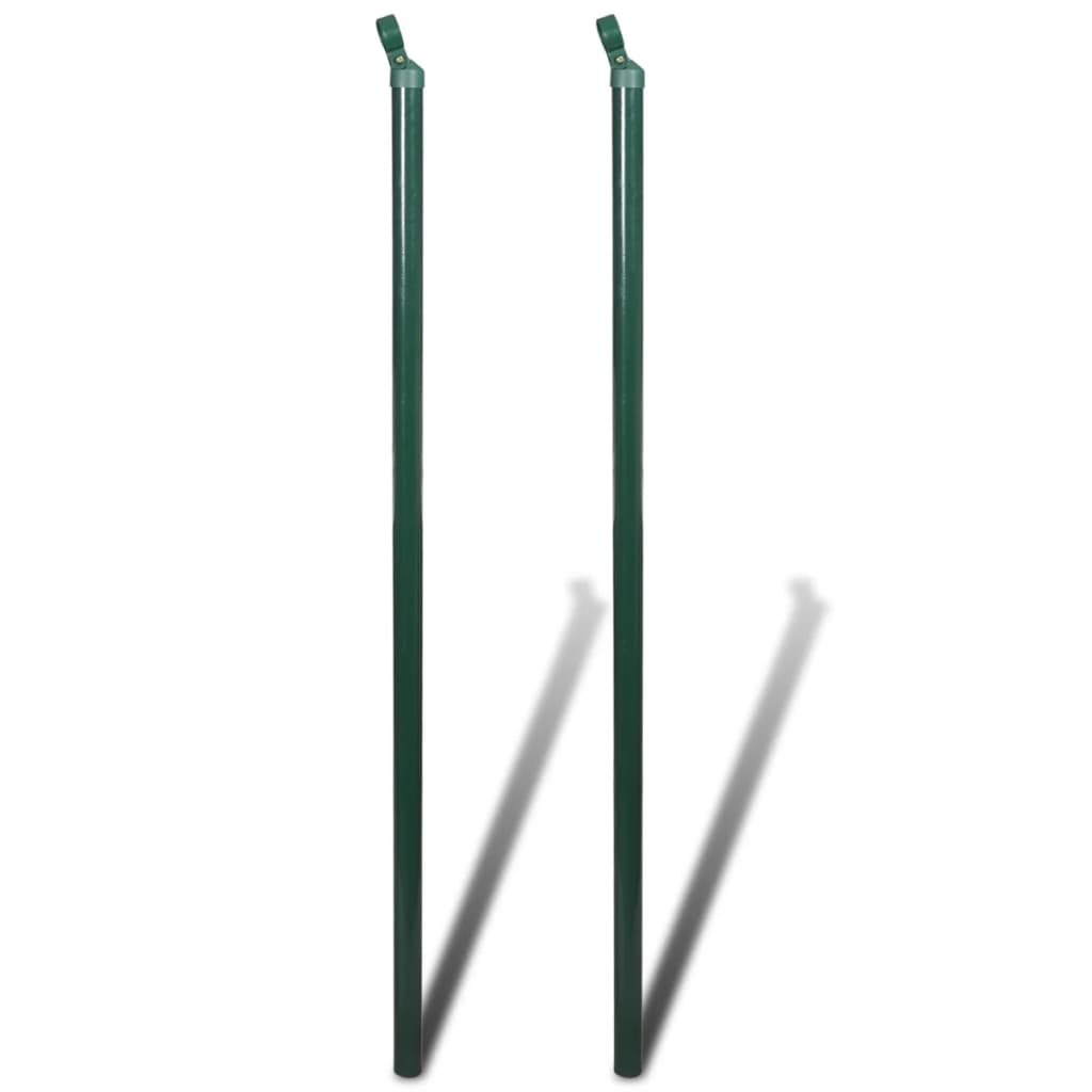 Verkkoaita tolpilla piikeillä teräs 1,5x25 m