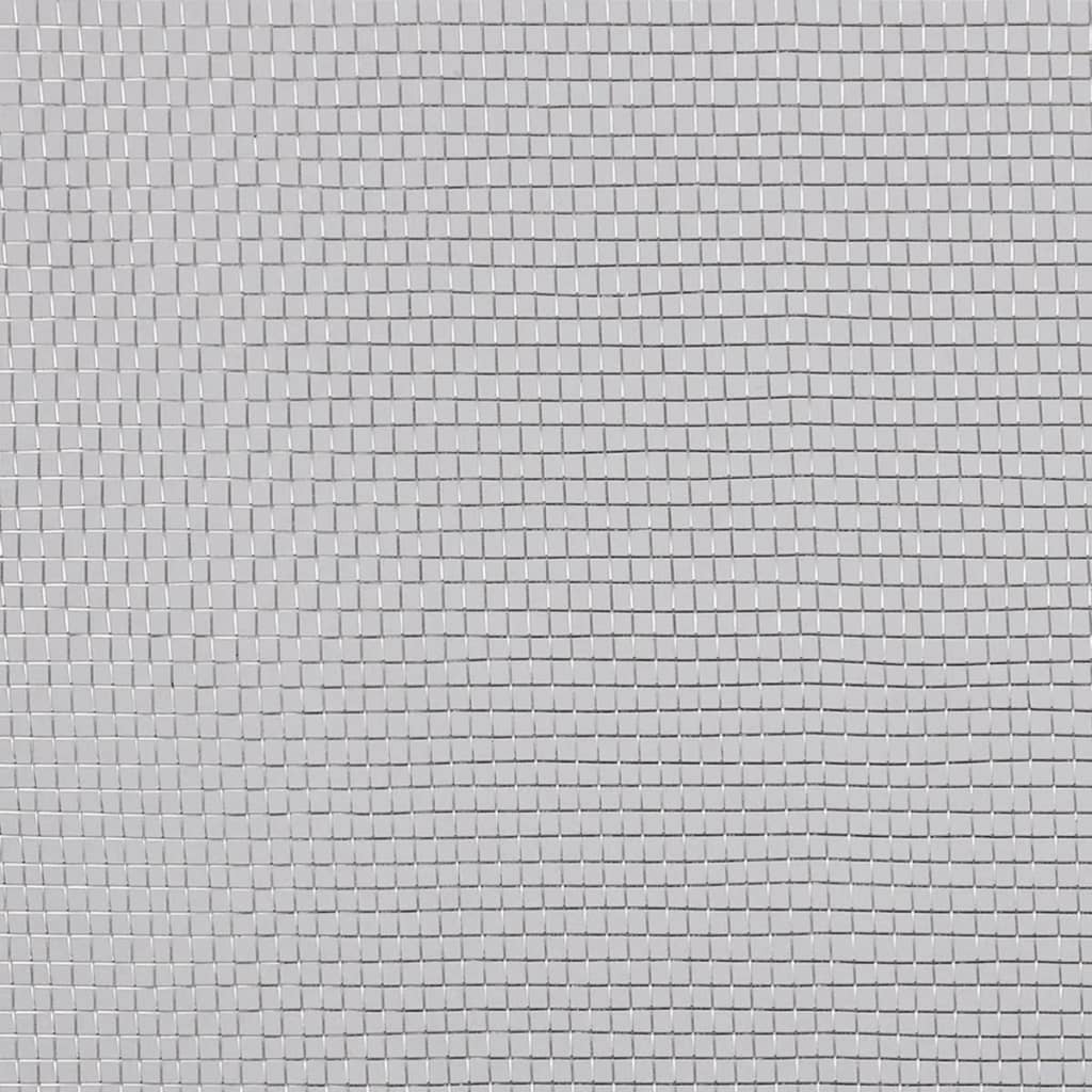 Verkkosuoja alumiini 100x500 cm hopea