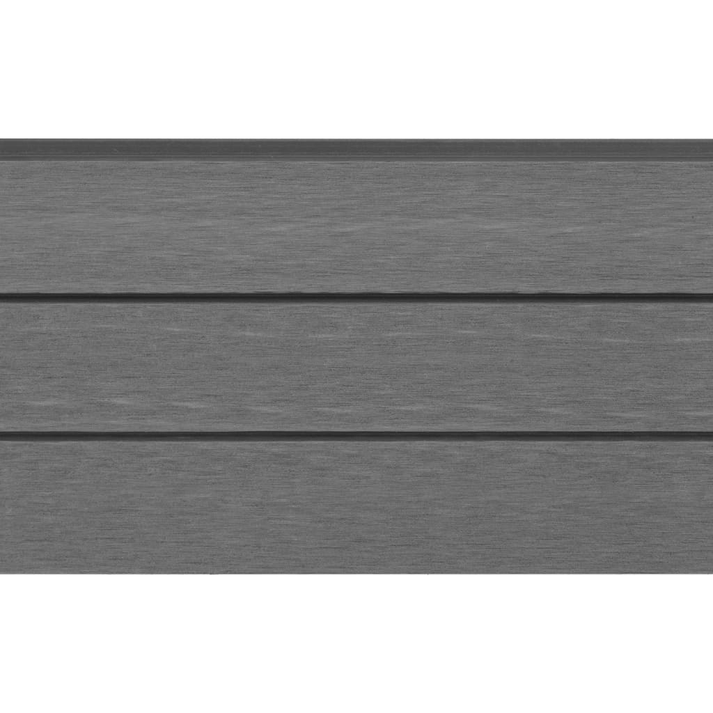 WPC aitasarja 3 osaa neliö 526x187 cm harmaa