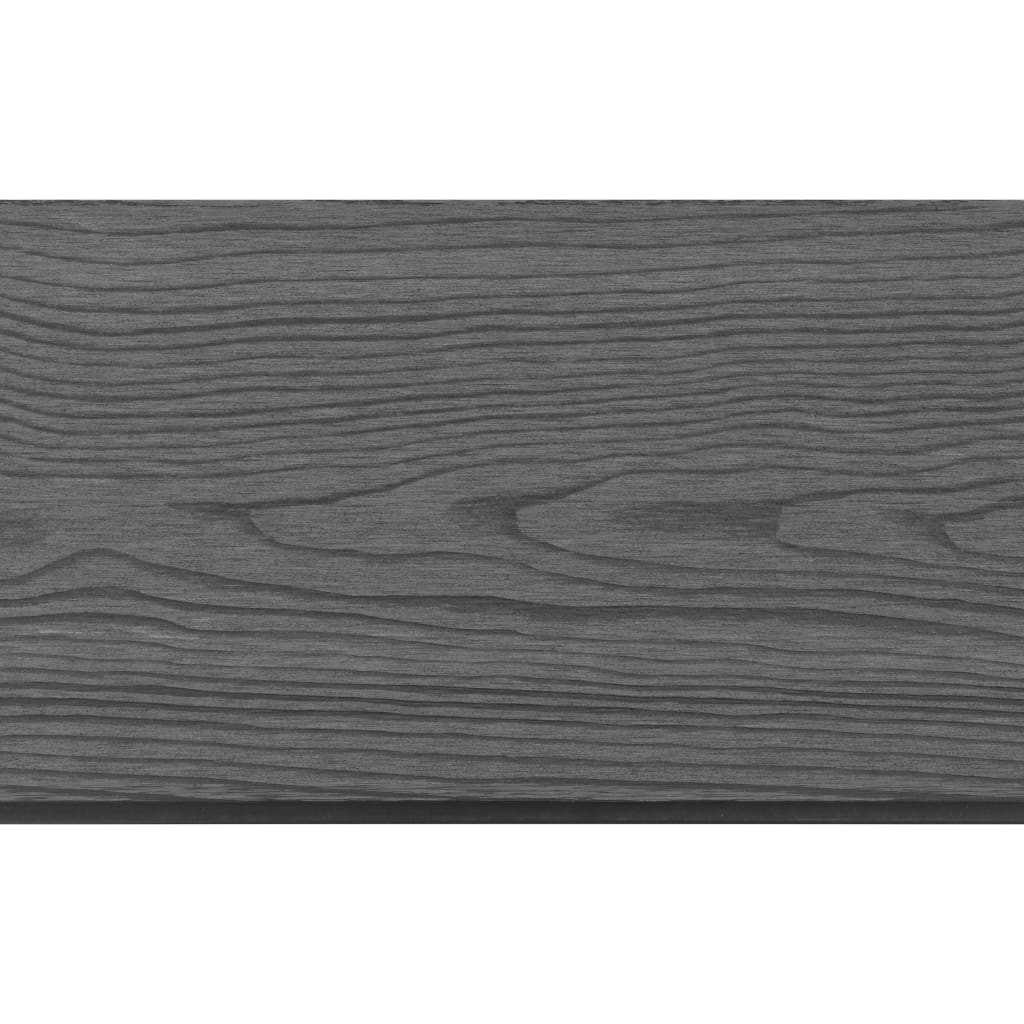 WPC aitasarja 3 osaa neliö 526x187 cm harmaa