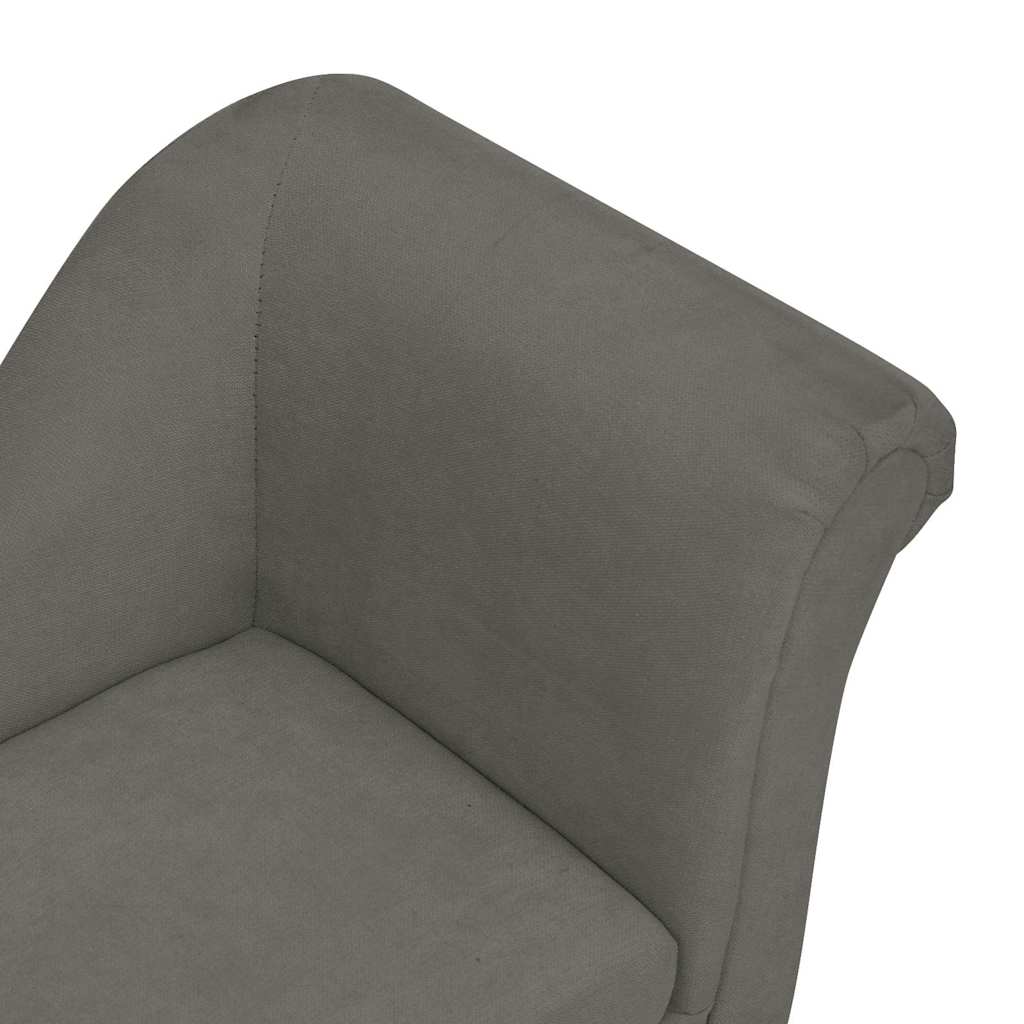 Koiran sohva tyynyllä tummanharmaa 83x44x44 cm plyysi