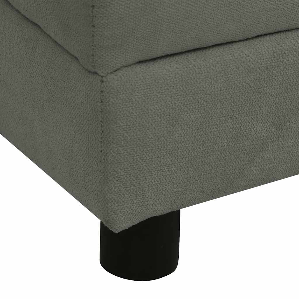 Koiran sohva tyynyllä tummanharmaa 83x44x44 cm plyysi