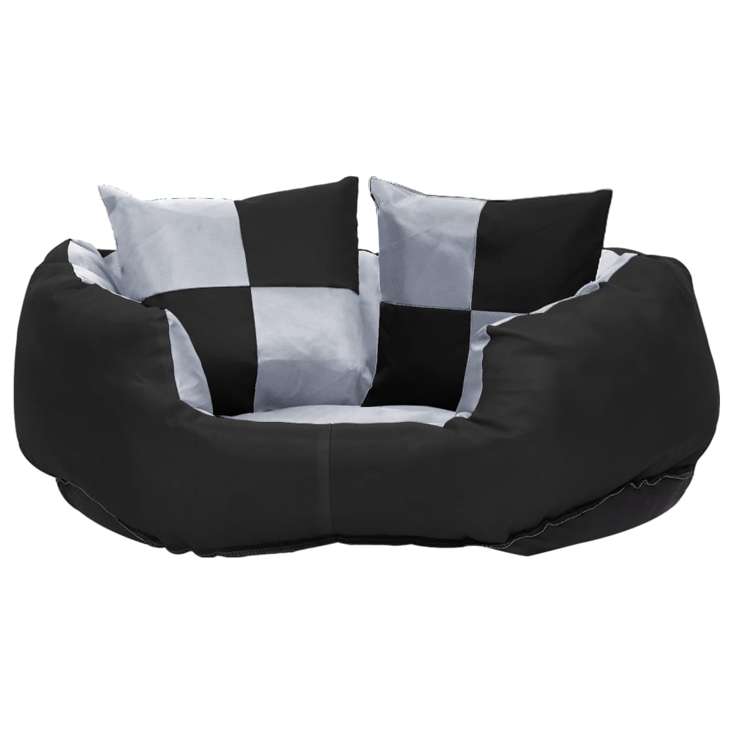 Double-sided washable dog pillow gray and black 65x50x20 cm