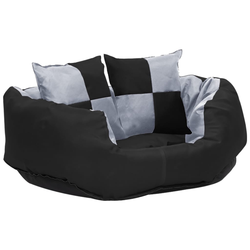 Double-sided washable dog pillow gray and black 65x50x20 cm