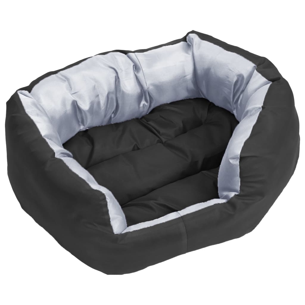 Double-sided washable dog pillow gray and black 65x50x20 cm