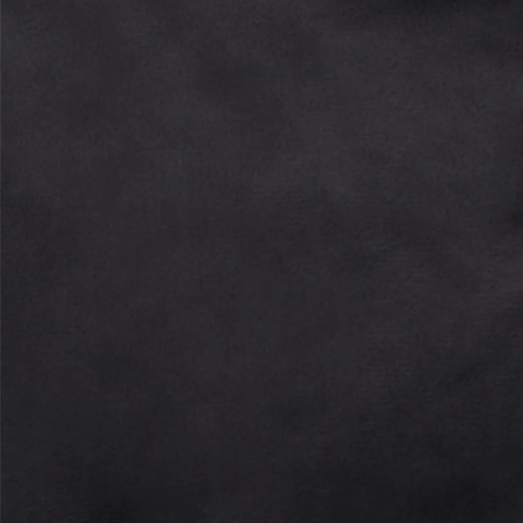 Dog bed black 99x89x21 cm plush and faux leather