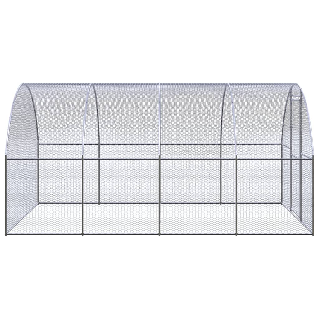Outdoor chicken coop 3x4x2 m galvanized steel