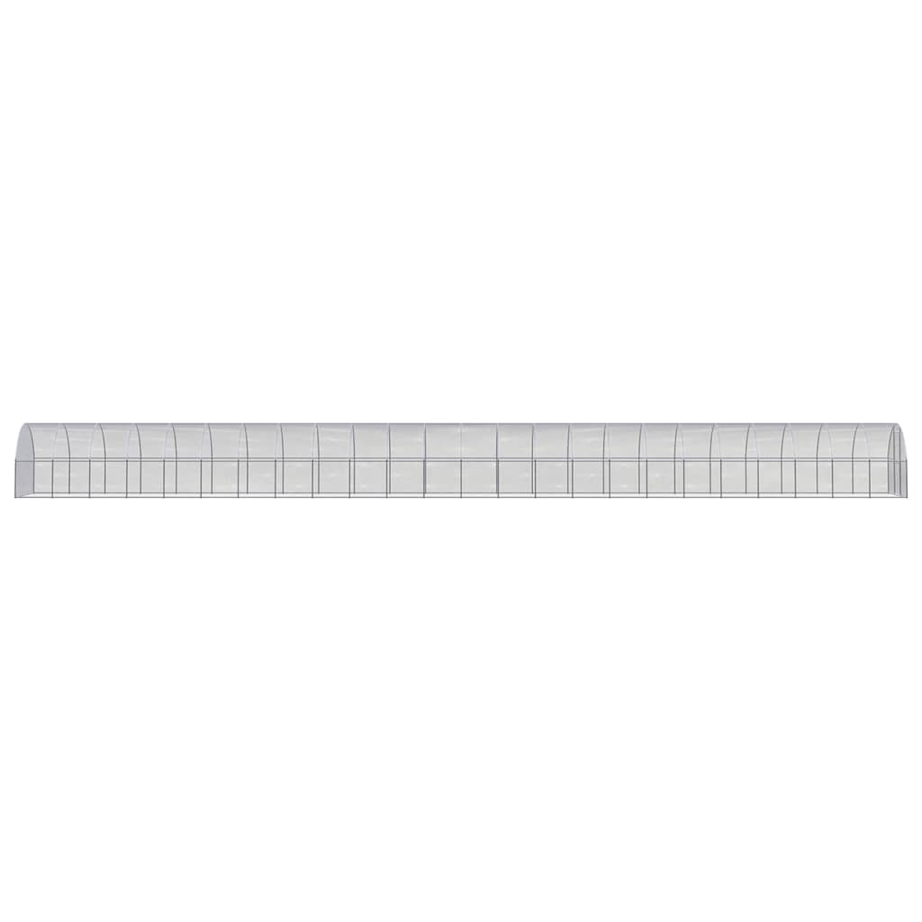 Outdoor chicken coop 3x24x2 m galvanized steel