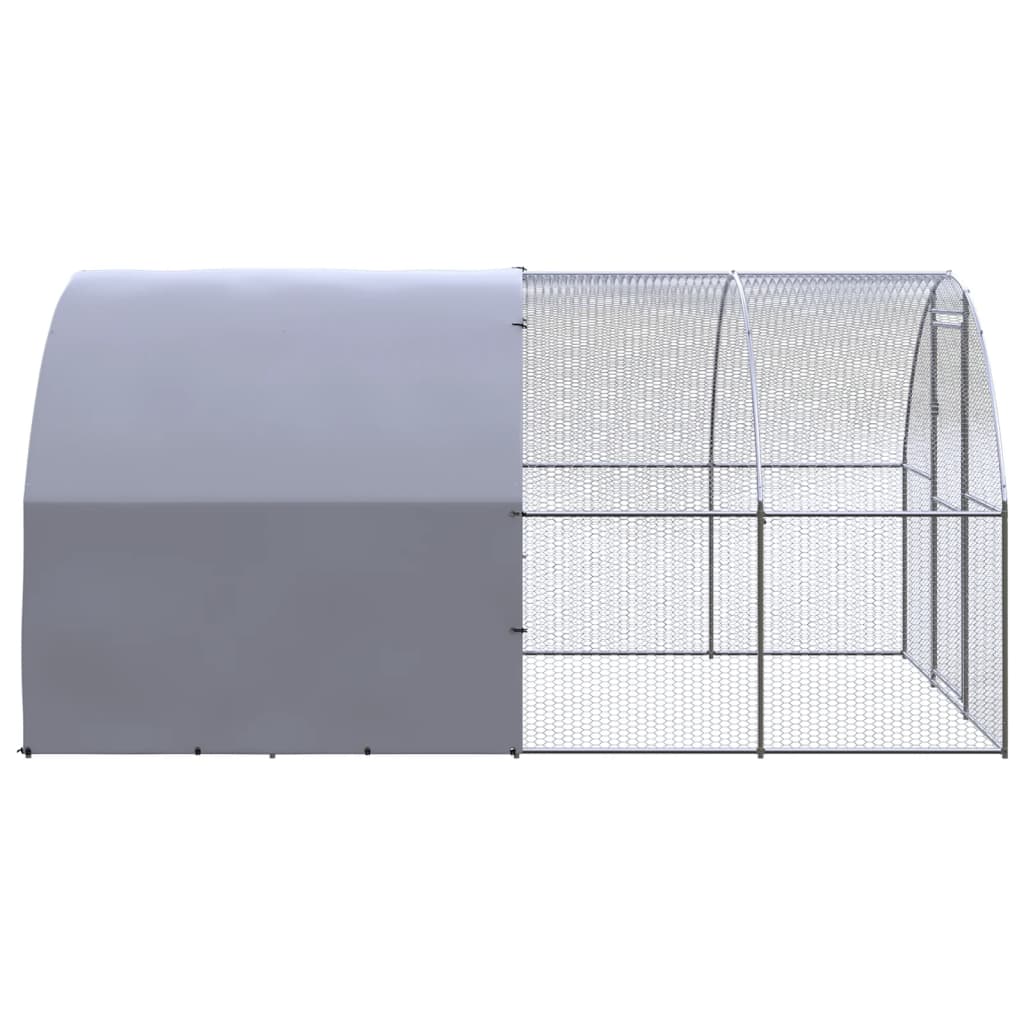 Outdoor chicken coop 3x4x2 m galvanized steel