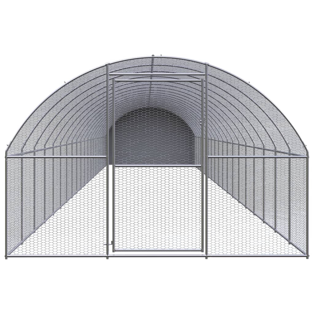 Outdoor chicken coop 3x20x2 m galvanized steel