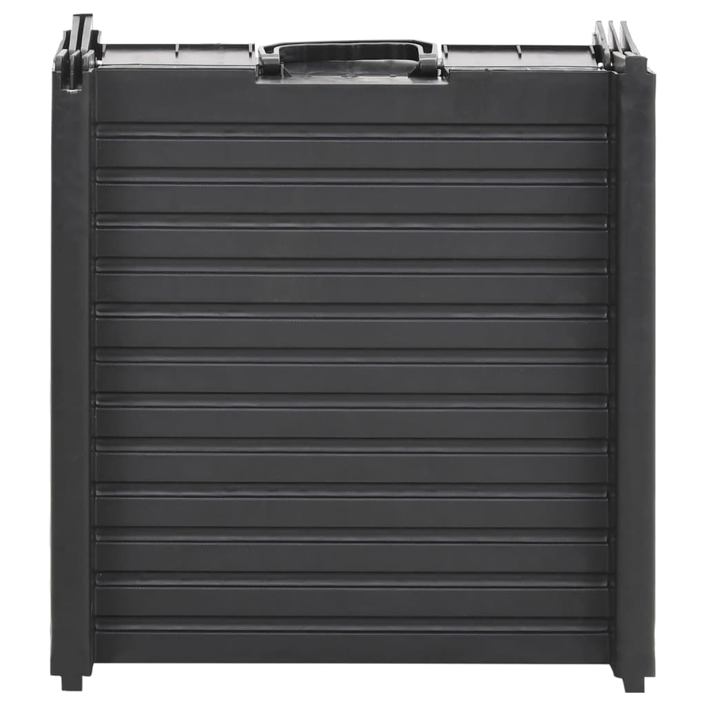Foldable dog ramp black 153x40x12.5 cm plastic