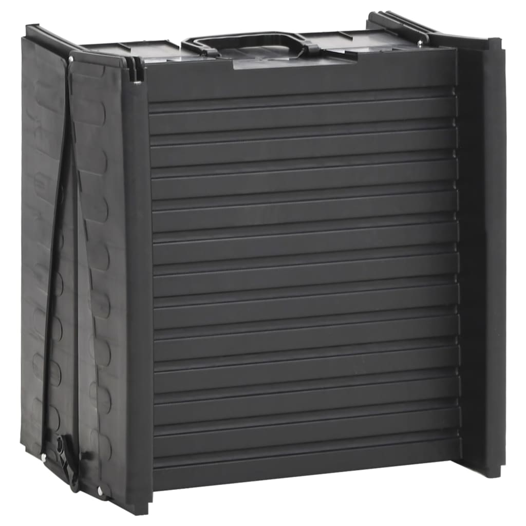 Foldable dog ramp black 153x40x12.5 cm plastic