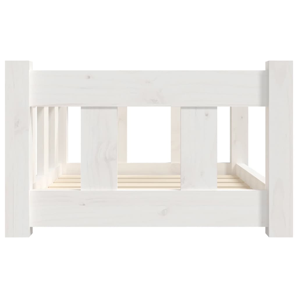 Dog bed white 55.5x45.5x28 cm solid pine