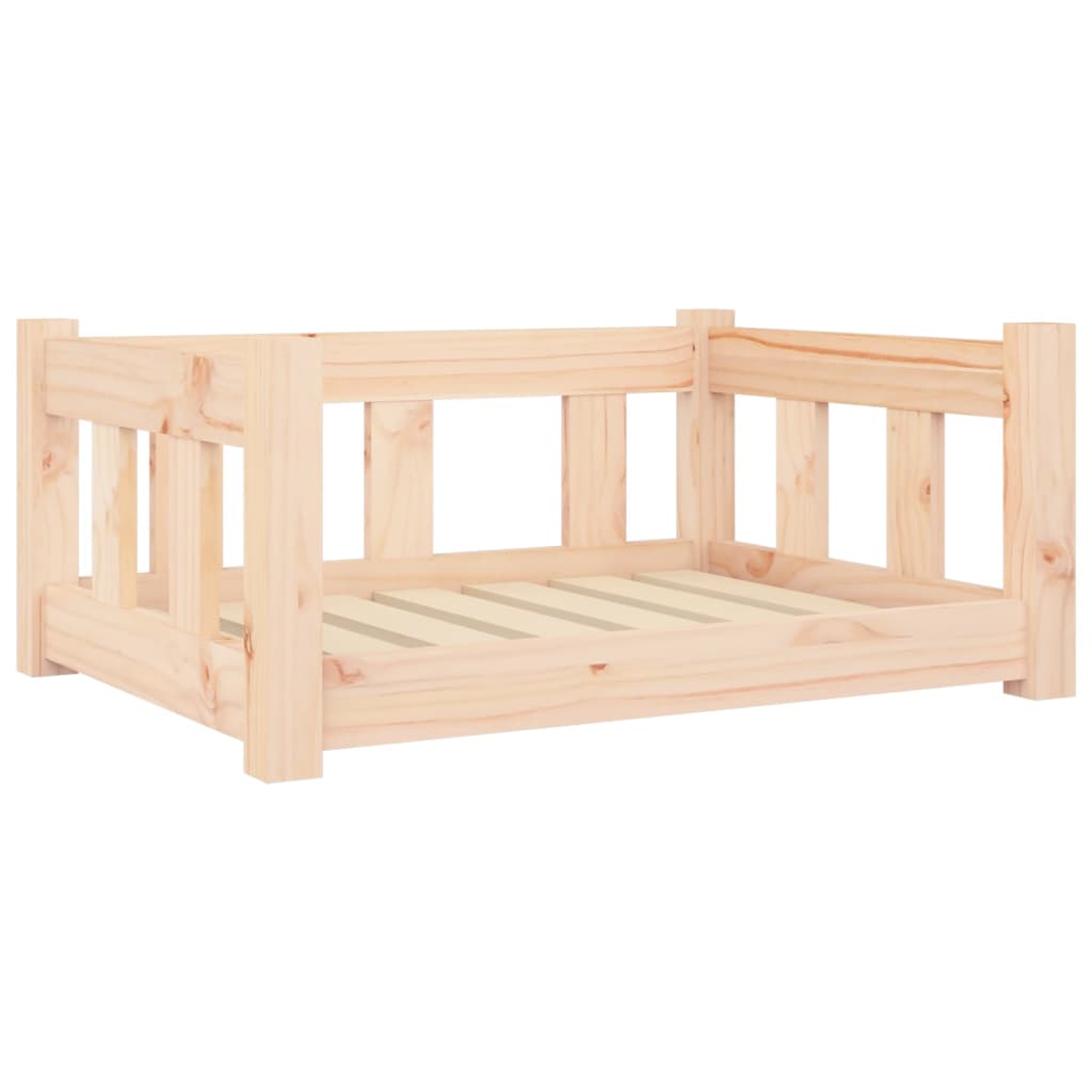 Dog bed 65.5x50.5x28 cm solid pine