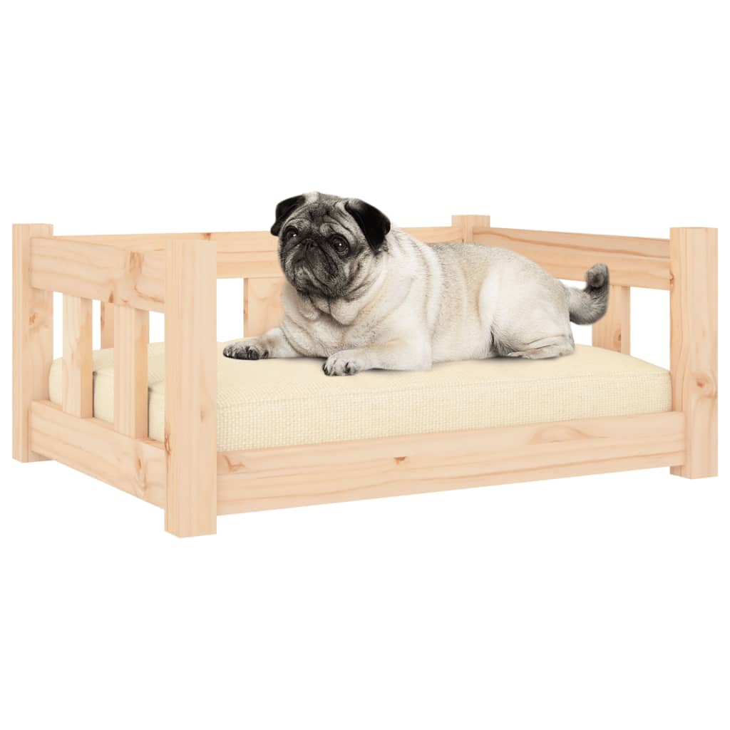 Dog bed 65.5x50.5x28 cm solid pine