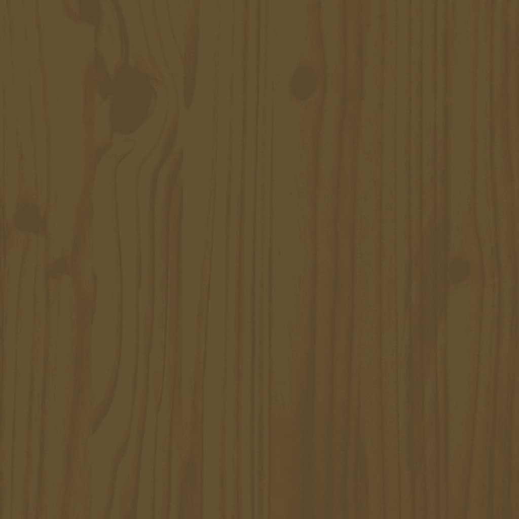 Dog bed honey brown 65.5x50.5x28 cm solid pine