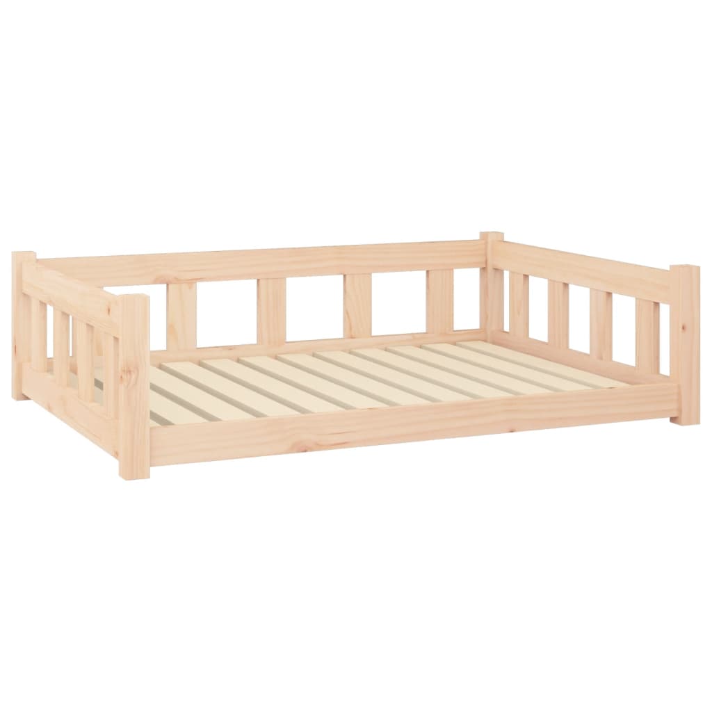 Dog bed 105.5x75.5x28 cm solid pine