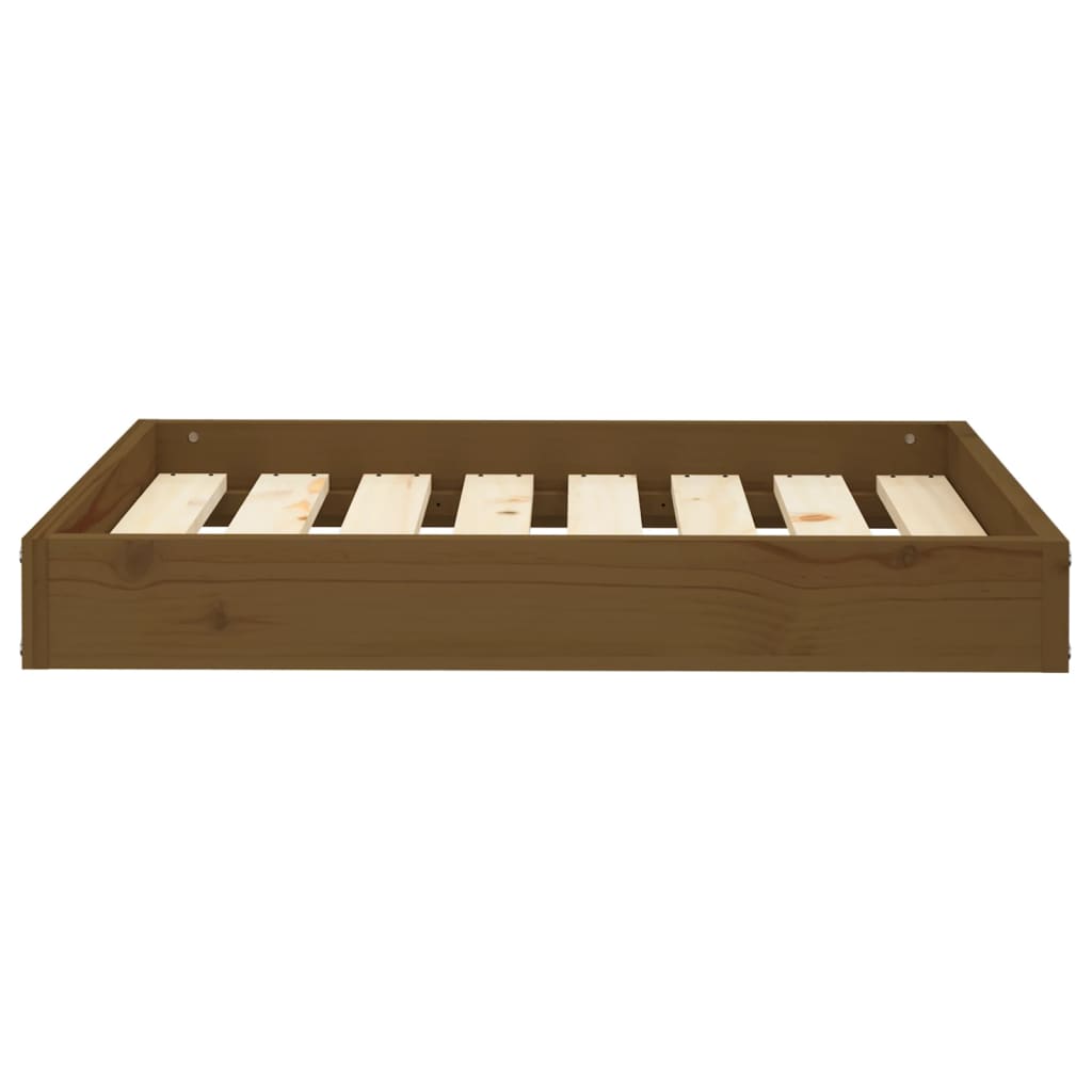 Dog bed honey brown 71.5x54x9 cm solid pine