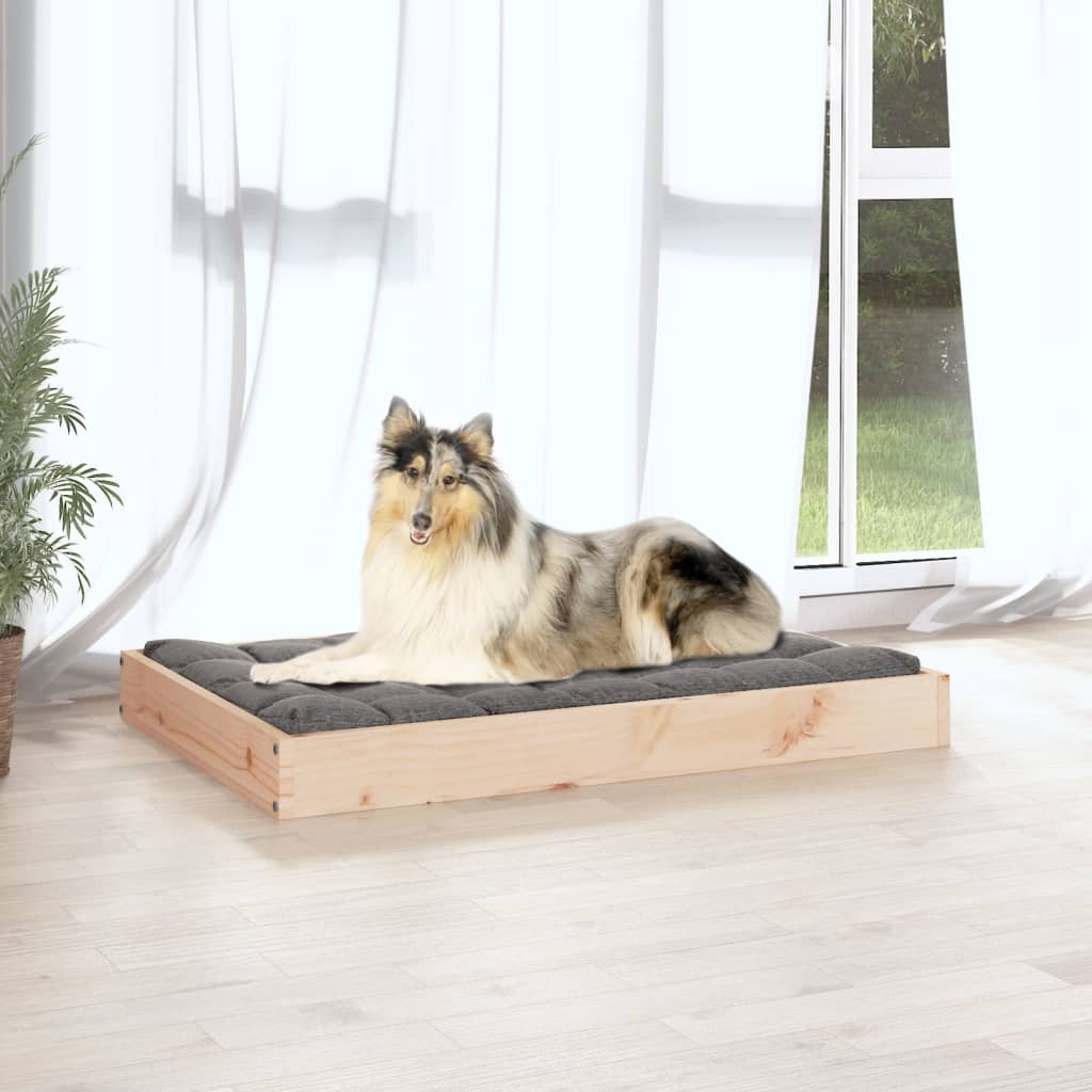 Dog bed 91.5x64x9 cm solid pine