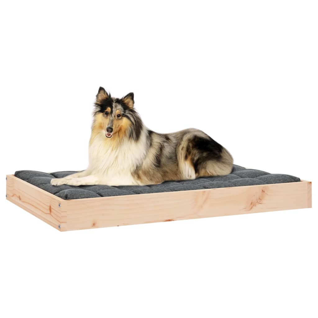 Dog bed 91.5x64x9 cm solid pine