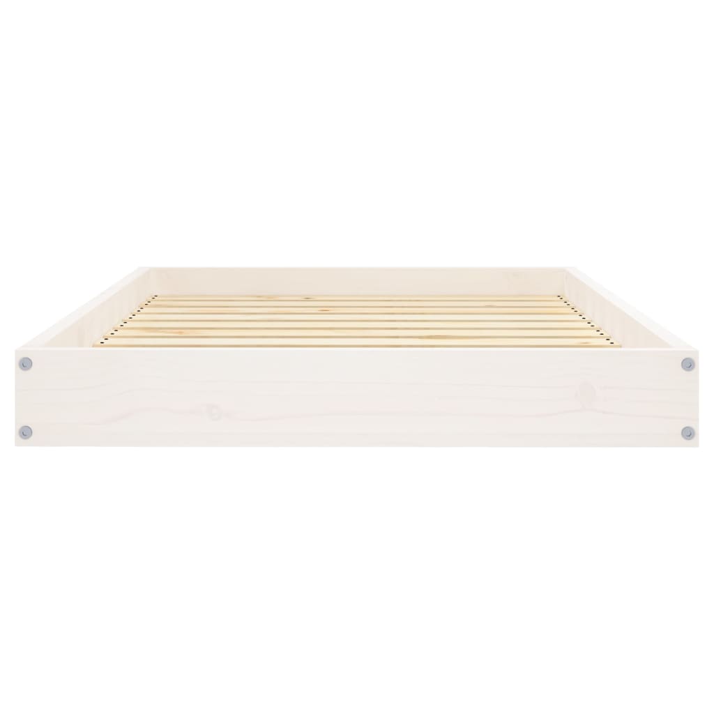 Dog bed white 91.5x64x9 cm solid pine