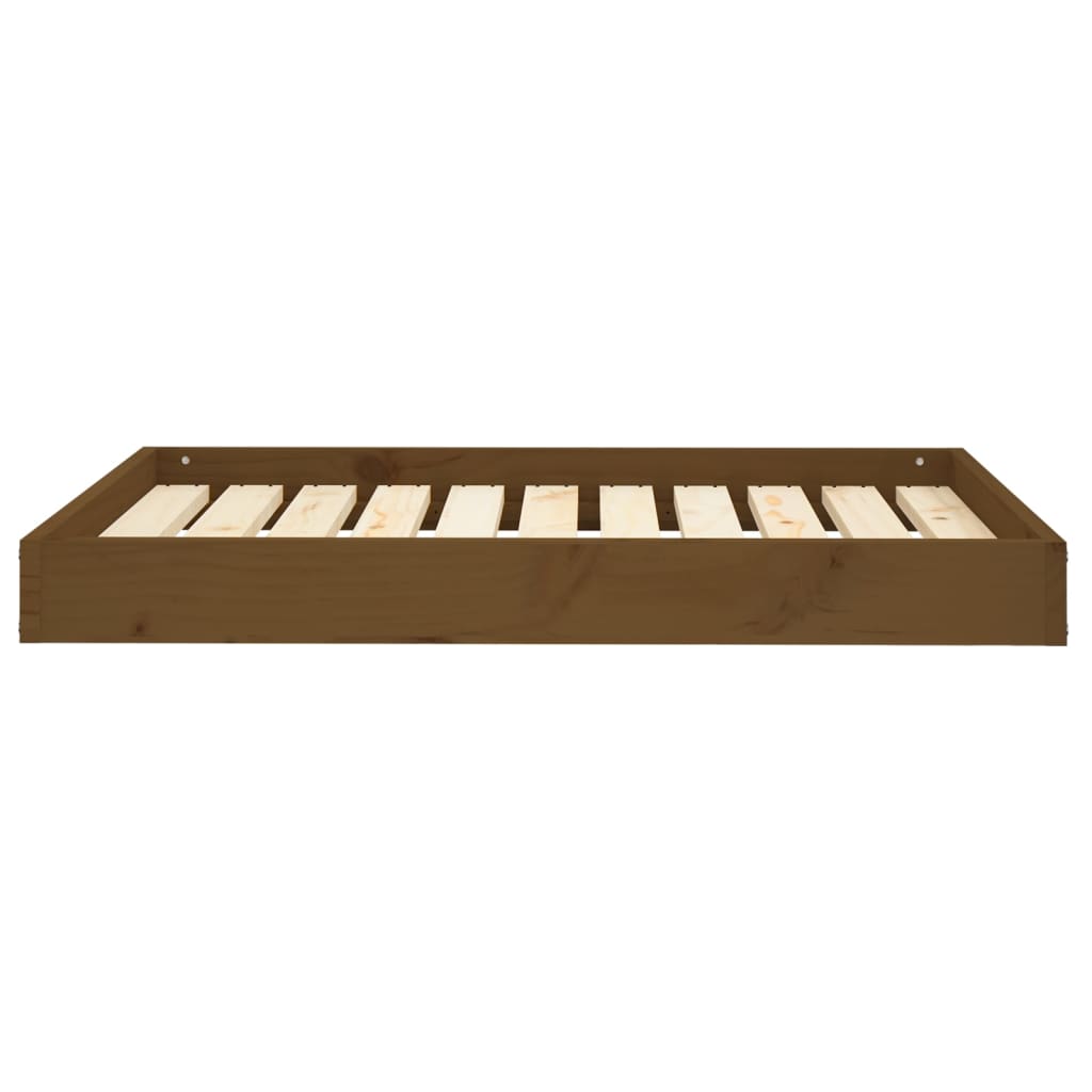 Dog bed honey brown 91.5x64x9 cm solid pine