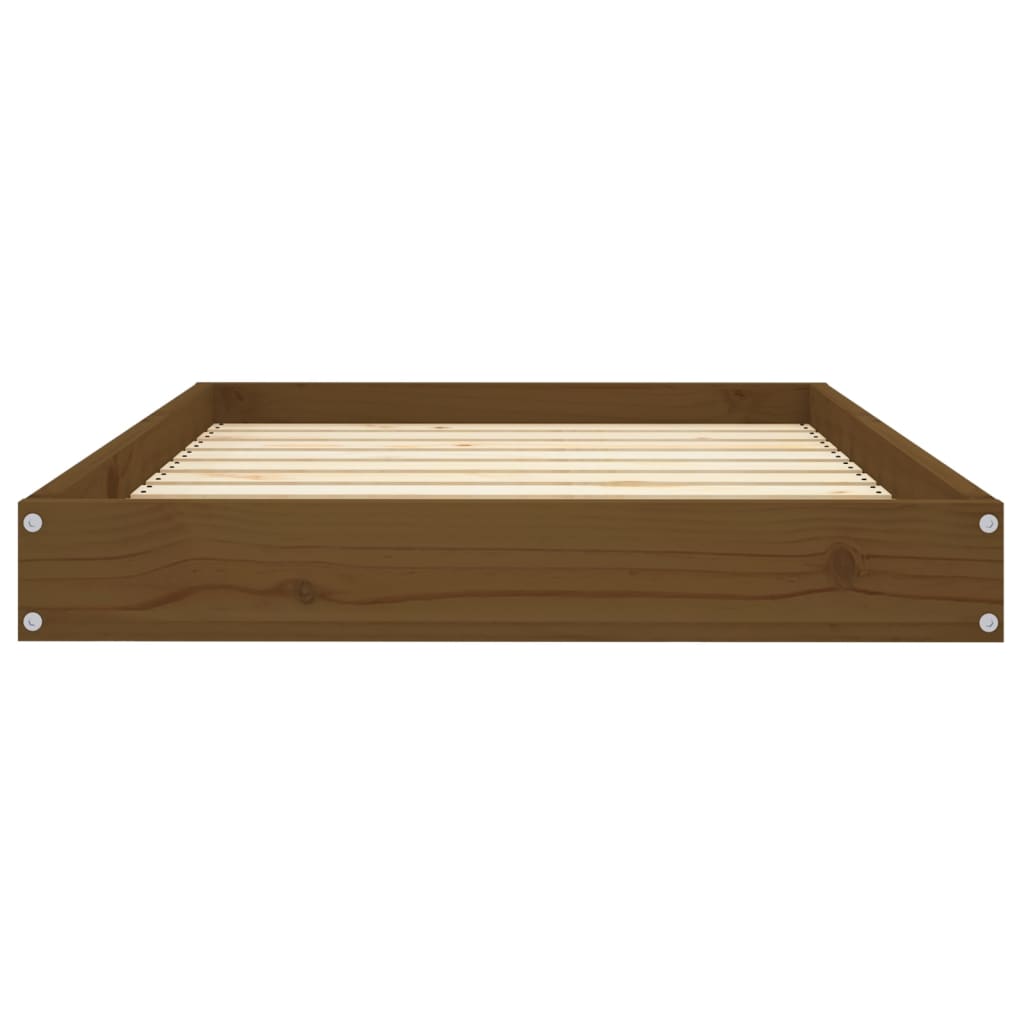 Dog bed honey brown 91.5x64x9 cm solid pine