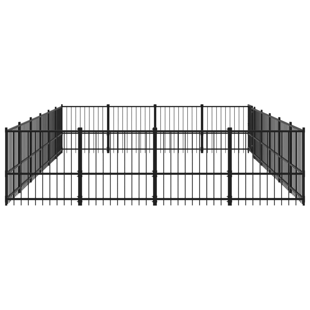 Koiran ulkohäkki teräs 22,58 m²