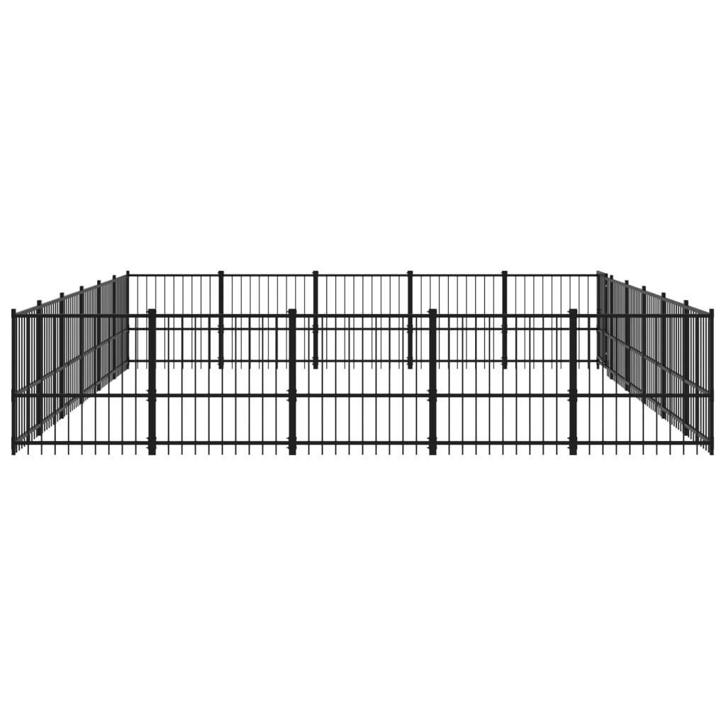 Outdoor dog cage steel 28.23 m²