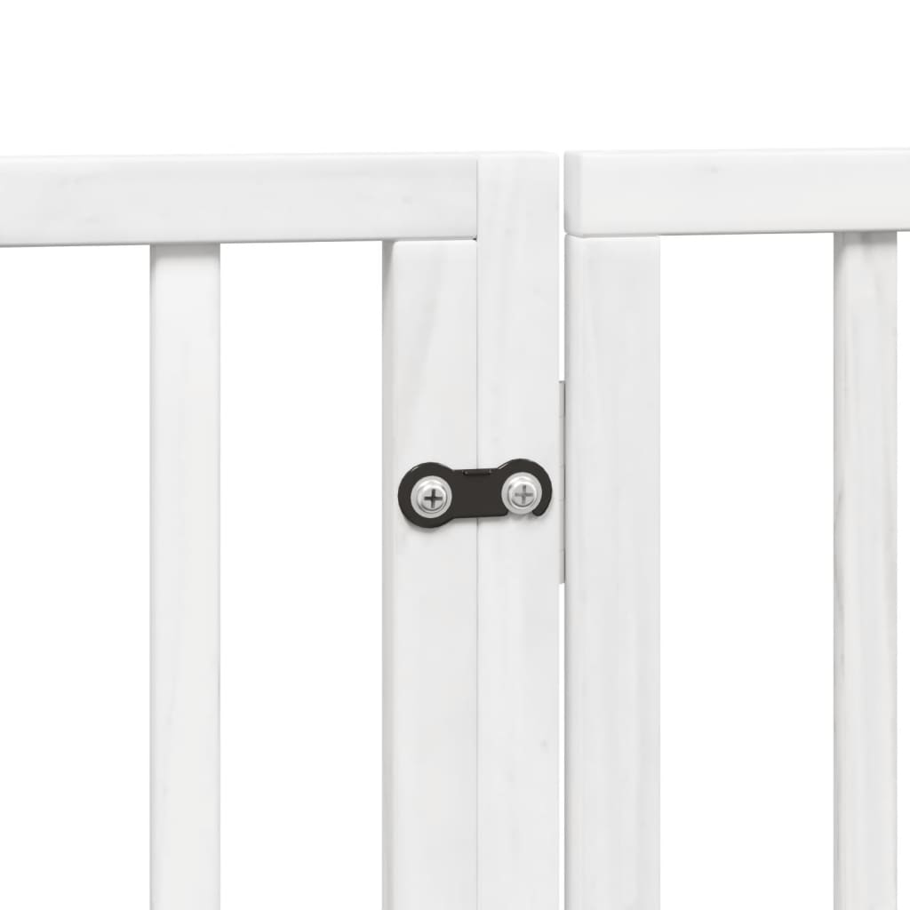 Folding mothproof door 4 panels white 320 cm poplar wood
