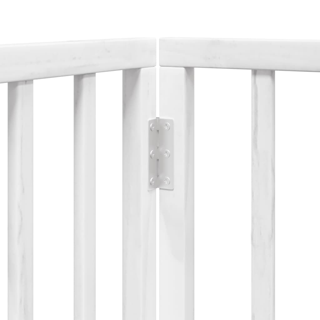 Folding mothproof door 4 panels white 320 cm poplar wood