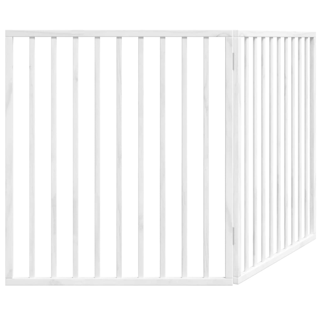 Folding door frame 2 panels white 160 cm poplar wood