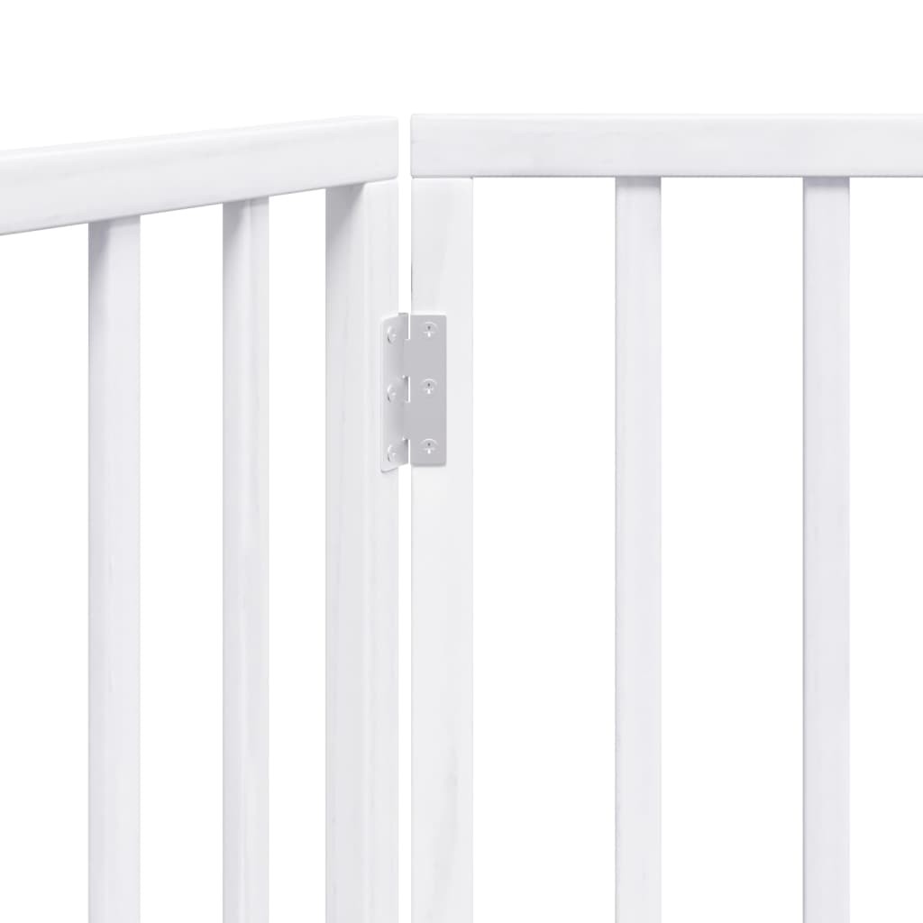 Folding door frame 2 panels white 160 cm poplar wood