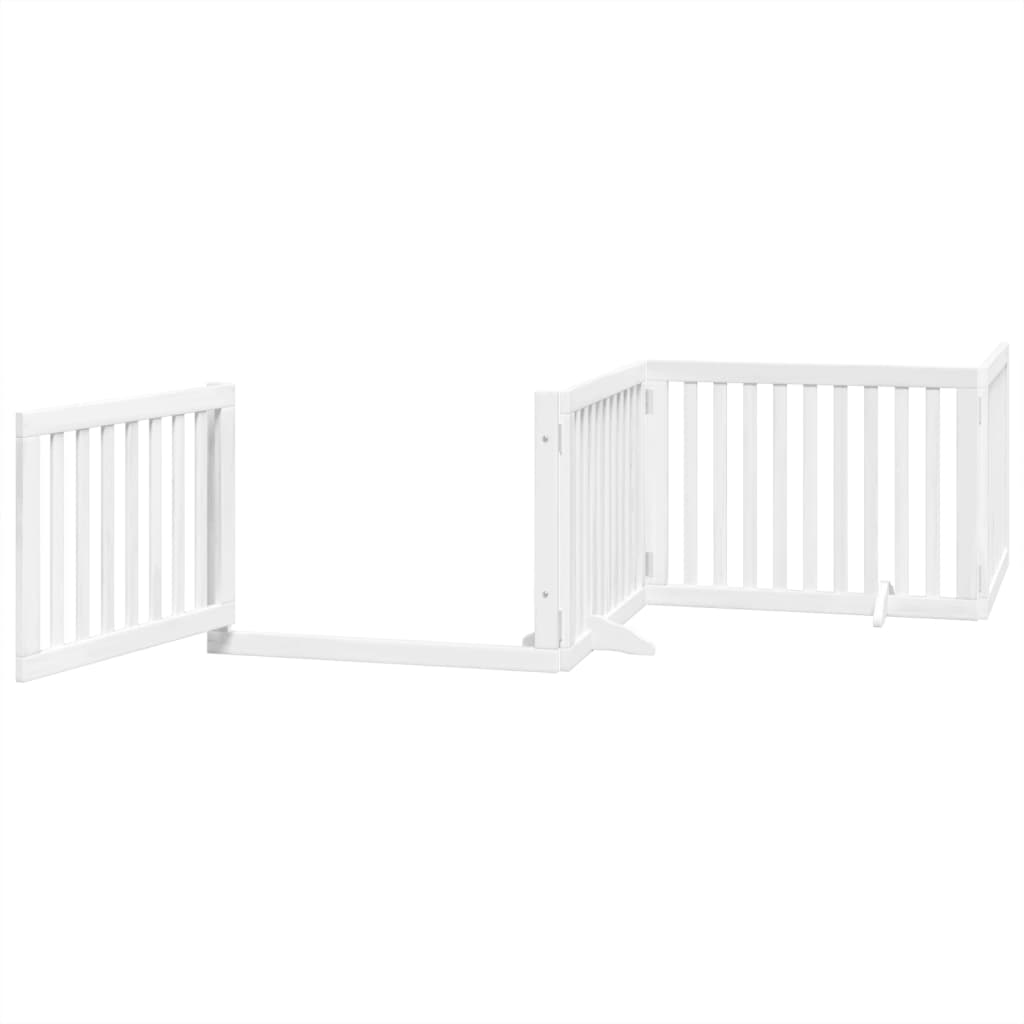 Folding door, 4 panels, white, 320 cm, poplar wood