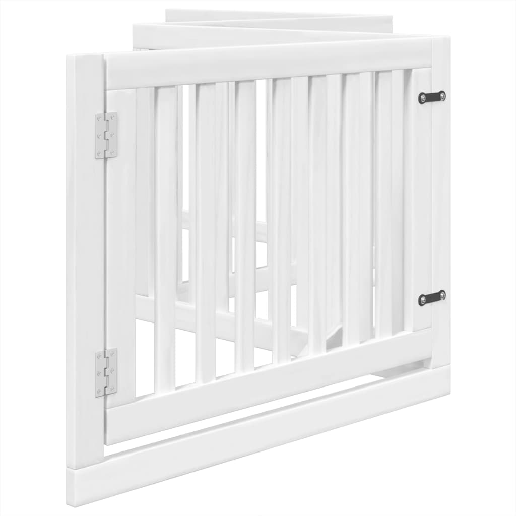 Folding door, 4 panels, white, 320 cm, poplar wood