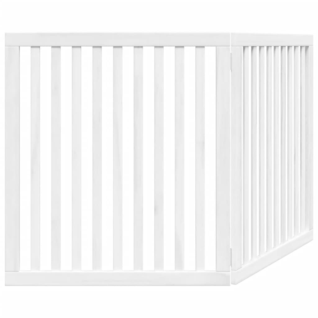 Folding door frame 2 panels white 160 cm poplar wood