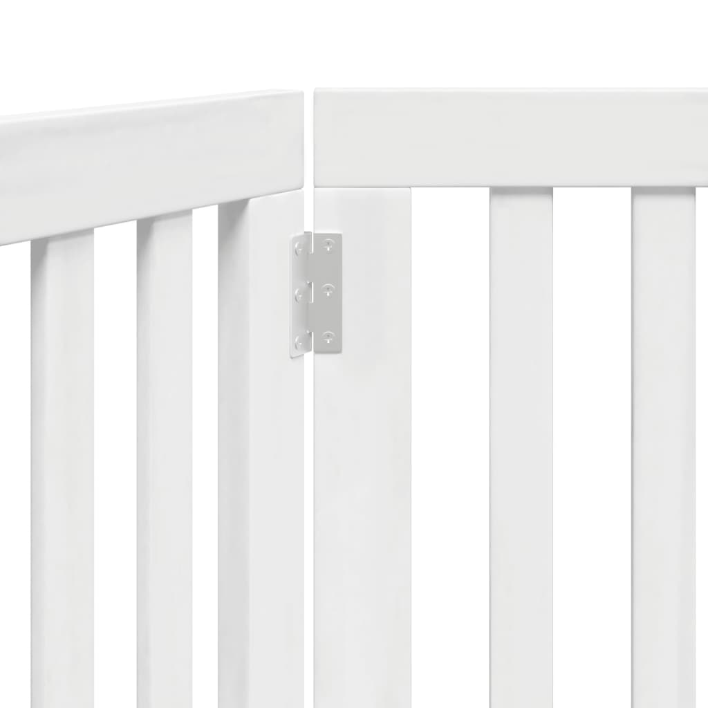 Folding door frame 2 panels white 160 cm poplar wood