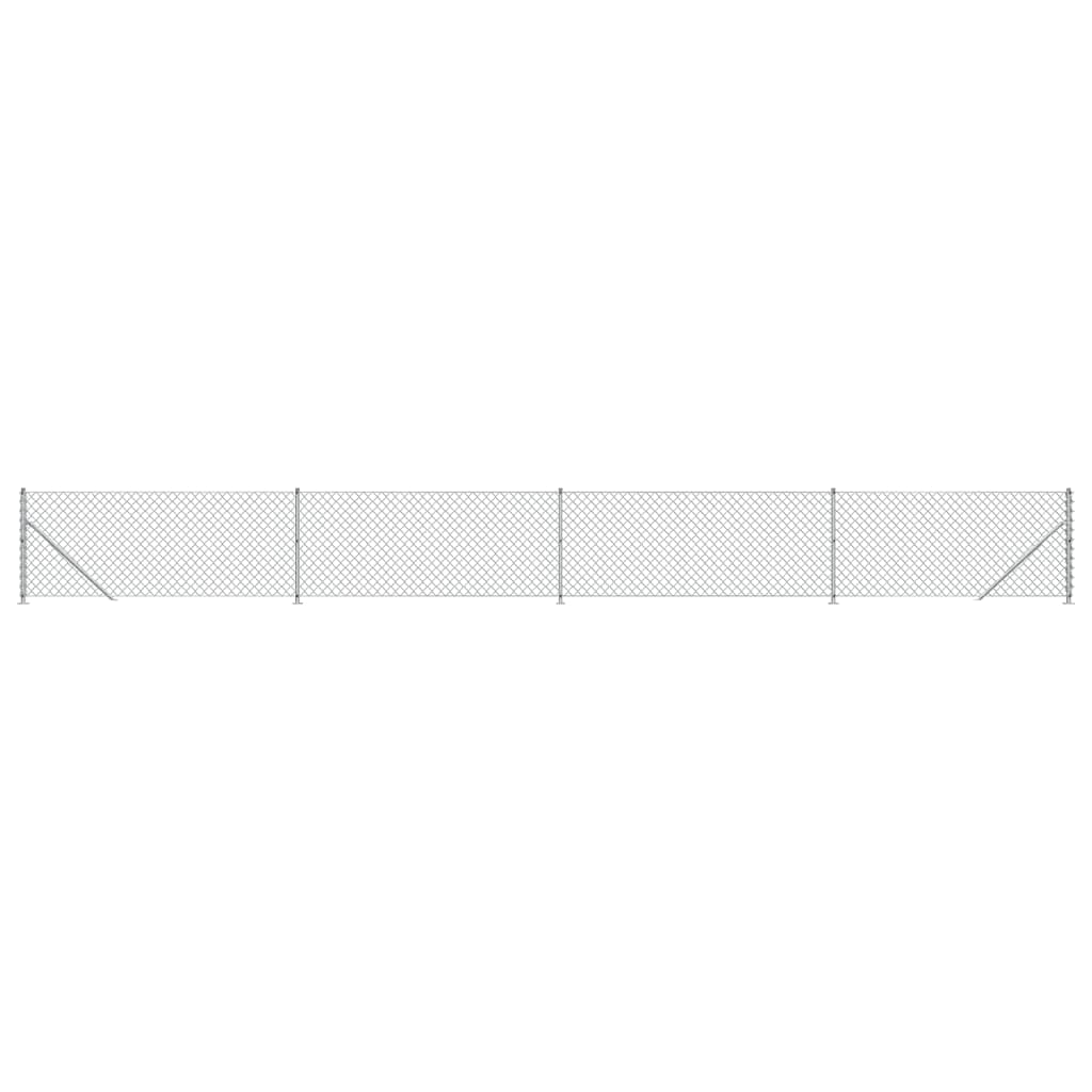 Verkkoaita laipalla hopea 0,8x10 m