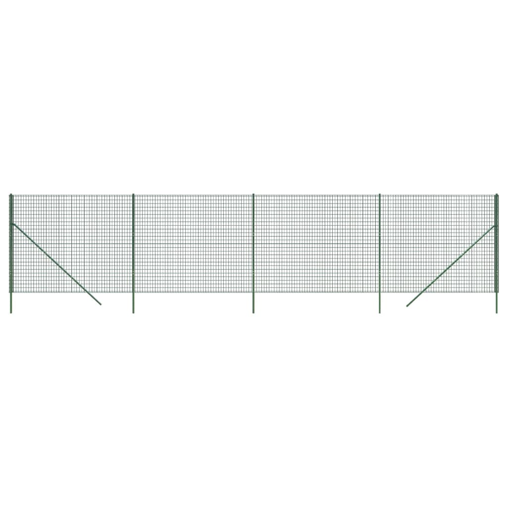 Verkkoaita vihreä 2,2x10 m galvanoitu teräs