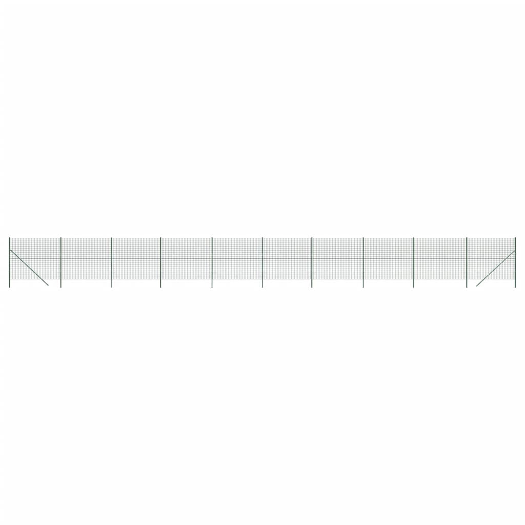 Verkkoaita vihreä 1,4x25 m galvanoitu teräs