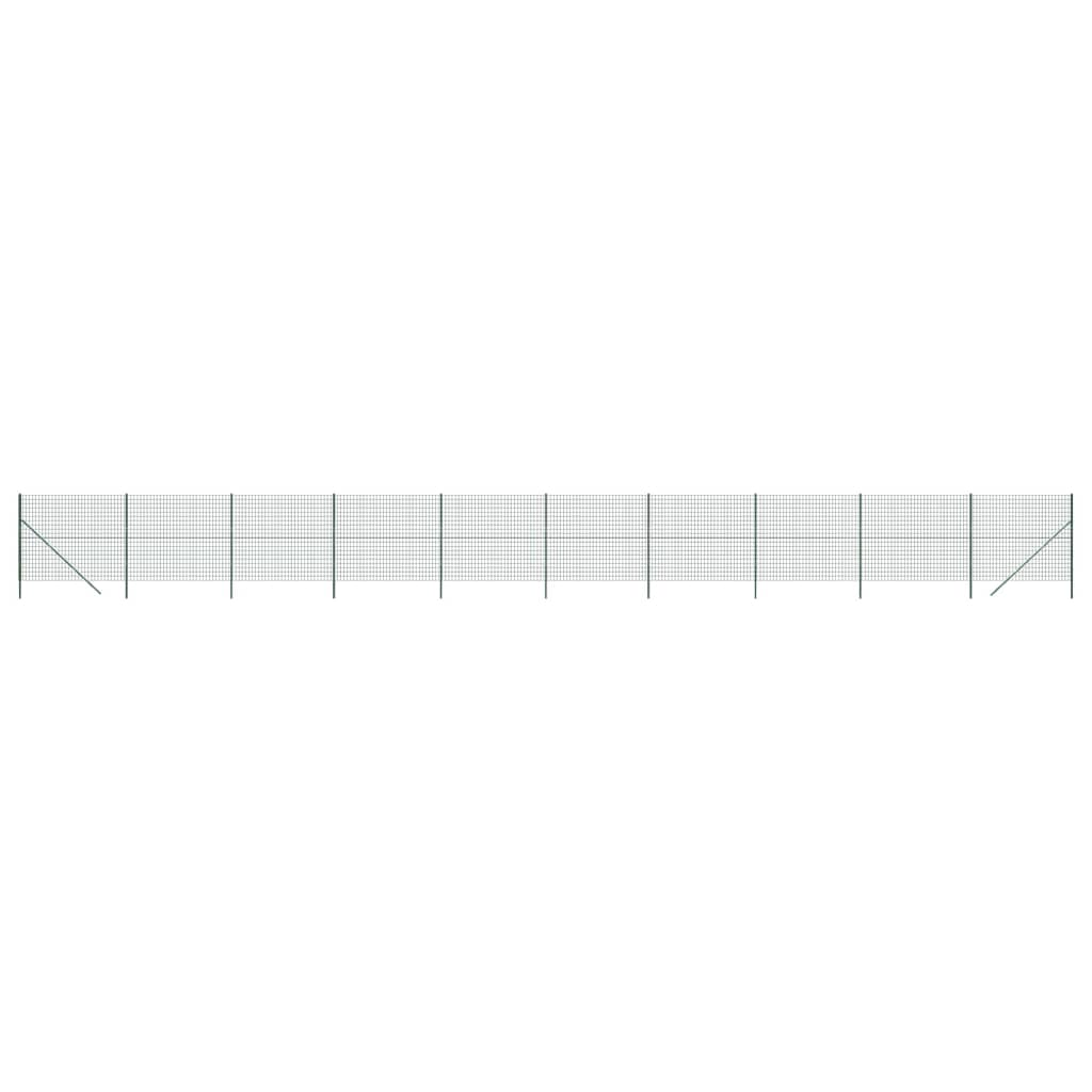 Verkkoaita vihreä 1,6x25 m galvanoitu teräs
