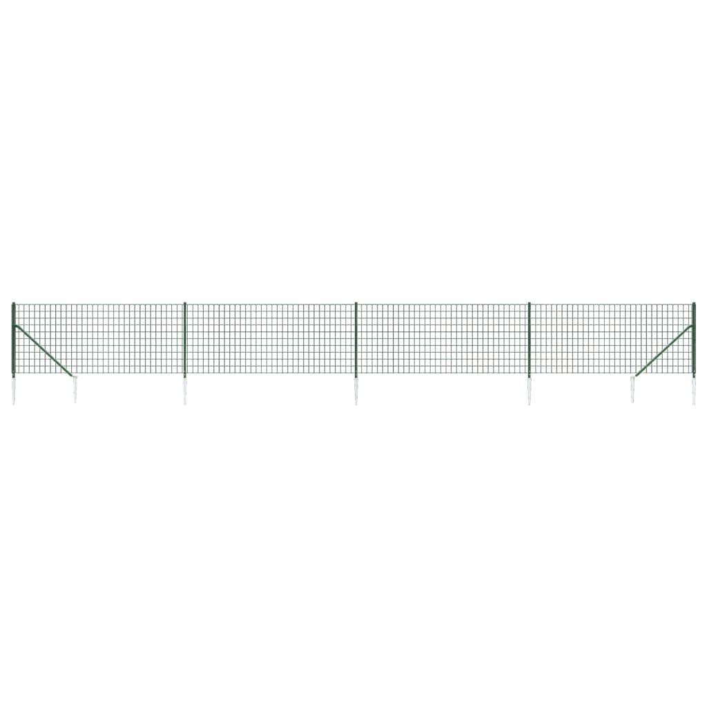 Verkkoaita maapiikeillä vihreä 0,8x10 m
