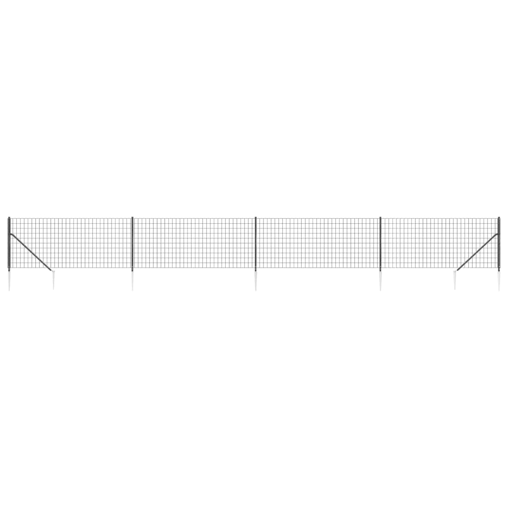 Verkkoaita maapiikeillä antrasiitti 1,1x10 m