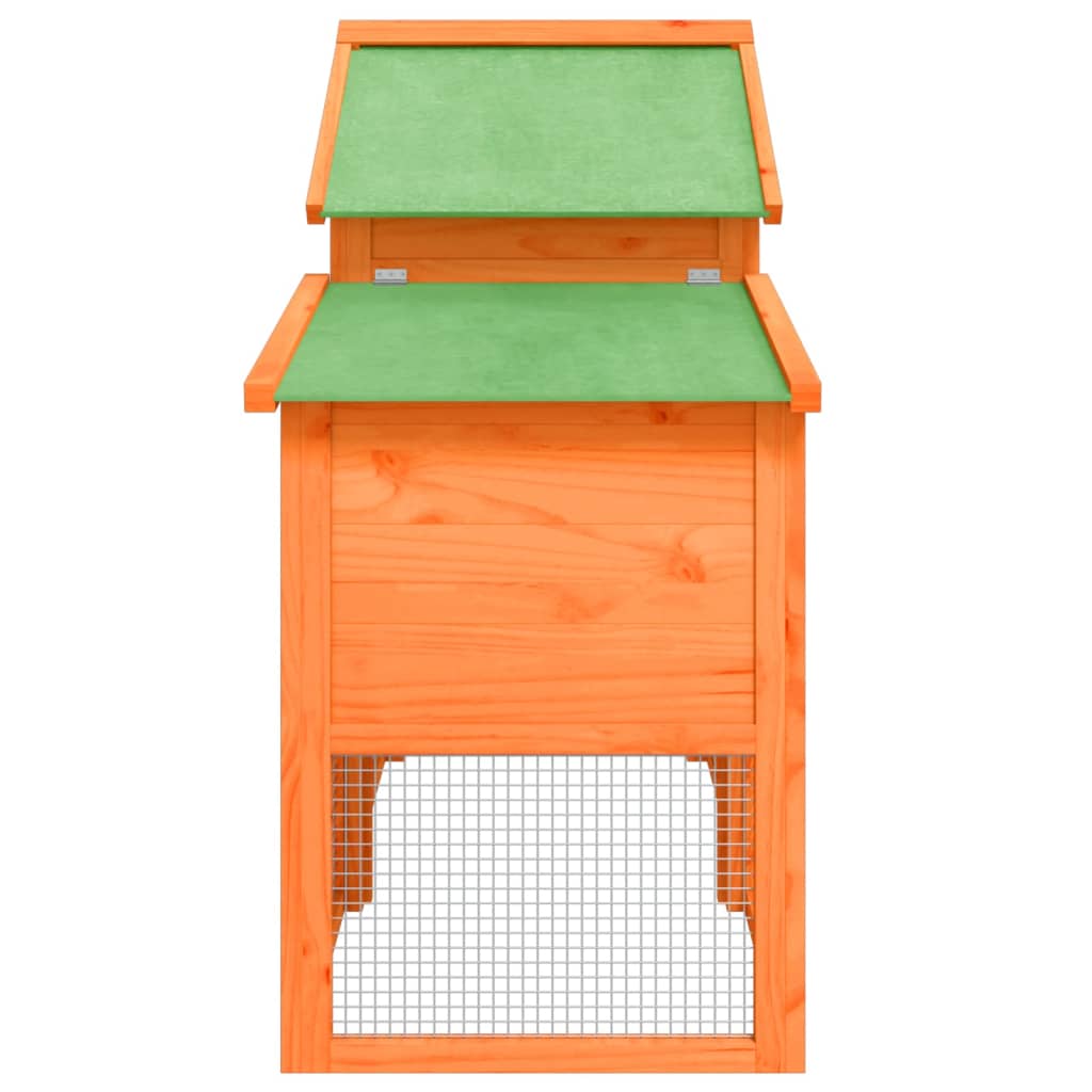 Chicken coop brown 186.5x58.5x113 cm solid pine