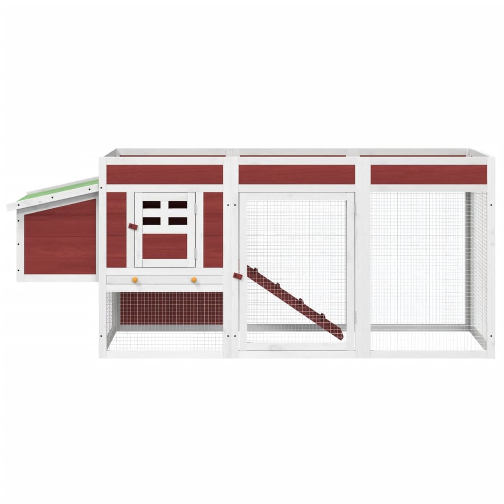 Chicken coop suede 204x50x84 cm solid pine
