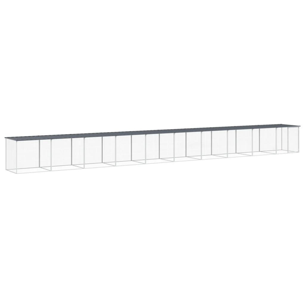 Chicken coop with roof anthracite 1003x98x90 cm galvanized steel